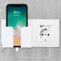 Steckdosenkamera - Versteckte Spionagekamera in der Wandsteckdose, WLAN, CMOS, 1080p HD, Grau