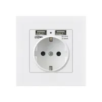 Steckdose Kamera – Versteckte Spionkamera in Wandsteckdose, Wi-Fi, CMOS, 1080p HD, Weiß