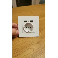 Steckdose Kamera – Versteckte Spionkamera in Wandsteckdose, Wi-Fi, CMOS, 1080p HD, Weiß