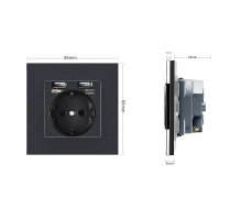 Steckdose Kamera – Versteckte Spionkamera in Wandsteckdose, Wi-Fi, CMOS, 1080p HD, Weiß