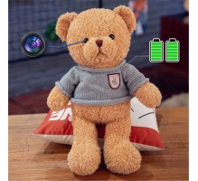 Teddybär mit Kamera – Wi-Fi versteckte Kamera, eingebaut in Plüschtier, inkl. 128 GB SD-Karte