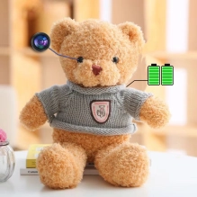 Teddybär mit Kamera – Wi-Fi versteckte Kamera, eingebaut in Plüschtier, inkl. 128 GB SD-Karte